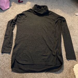 Dark Grey North Face Turtleneck Sweater